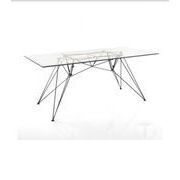 Table neuve design italien verre trempe 