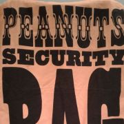 Grand sac tissu année 1969 Peanut SCHULTZ 