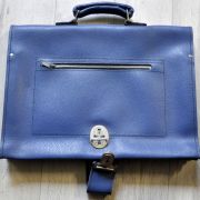 cartable cuir bleu pour cadre vélo homme