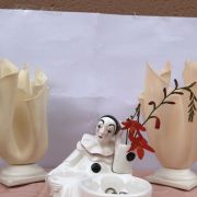 Vide poche vintage pierrot en porcelaine 