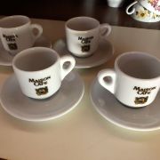 4 tasses à café style bar