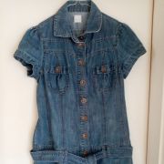 Robe en jeans à manches courtes, taille S ou M