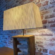 Magnifique Lampe neuve en bois flotté