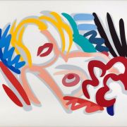 Tom Wesselmann Pop Art "Big Blonde 1989" Céramique peinte