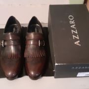 Mocassins Marrons Azzaro T43 Portés une fois.