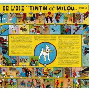 Plateau de jeu de l'oie Tintin