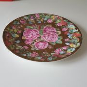 Assiette de collection "Les roses de la reine" d'Angleterre 