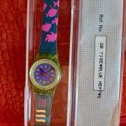 Montre SWATCH 1990 RARE GB 718E  BLUE NEPTUNE 