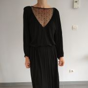 Robe ancienne noire dentelle 