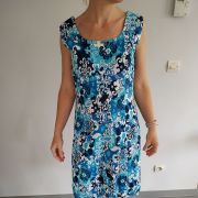 Robe motifs bleus Vintage