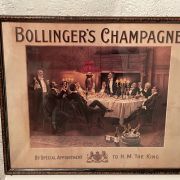 Tableau BOLLINGER by special appointment to H M the King