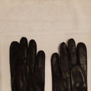 Gants en cuir noir doublés T8