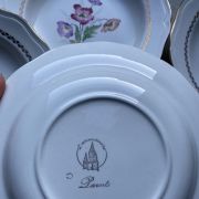 Lot de 8 assiettes creuses fleuries l’amandinoise