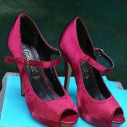 861* NEW Look sexy pumps peep toe bordeaux (37)