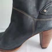 177C* superbes bottes bleues cuir Walk in The Park (40)