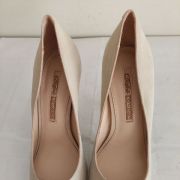 142C* Buffalo London - sexy escarpins beige cuir (39)