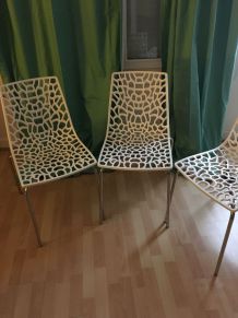 Lot de 4 chaises design 