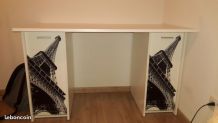 Bureau avec 2 caissons de rangement