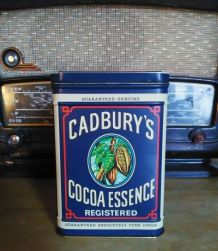 Boite publicitaire en tôle "Cadbury's cocoa essence" - Engla