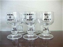 6 verres à porto en cristal