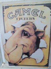 Grande plaque émaillé camel filter