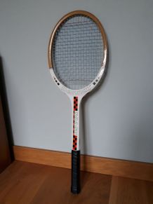 Raquette de tennis Donnay en bois et housse Lafuma