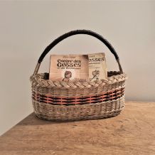 Panier scoubidou tressé