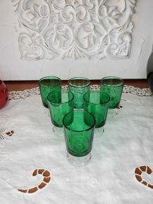 Ensemble de 6 verres à liqueur Vert Suède LUMINARC