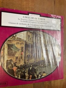 LP - 33T - CHOEURS DE VERDI - DE L ACADEMIE STE CECILE DE RO