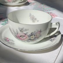 Lot de 2 belles tasses et sous tasses Bloch &amp; Co EICHWALD