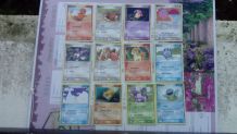 lot de 32 cartes pokemon  de série ex rouge feu vert feuille