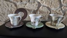 Lot de 3 tasses à thé en porcelaine NESTLE Spécial T