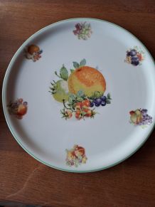 Plat a tarte en porcelaine royal Lubiana 