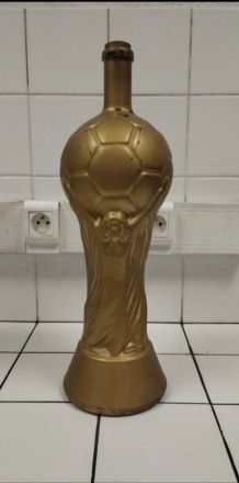Bouteille en verre vintage Coupe du Monde de foot