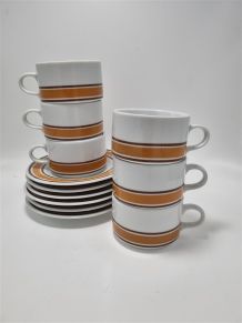 Set de 6 tasses vintage