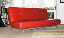 Canapé lit rouge design