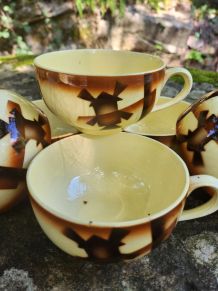 6 grosses tasses Badonviller 