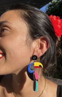 Boucles d'oreille Toucan