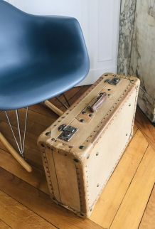 Valise en carton vintage années 50