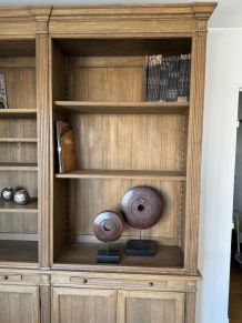 Meuble bibliothèque en bois massif