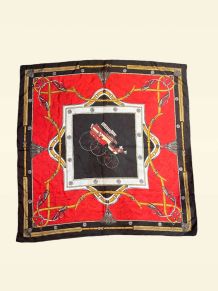 foulard en soie vintage 