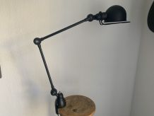 Lampe vintage 1980 Jielde 2 bras noire mat d'origine - 100 c