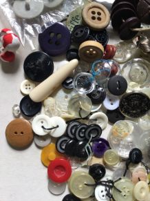 Gros lot de boutons vintage 