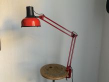 Lampe vintage 1970 architecte lival P12 Finlande rouge - 60 