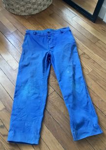 Pantalon bleu de travail vintage