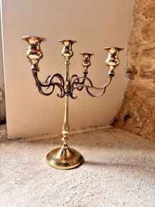 Lot de 2 chandeliers en cuivre VINTAGE