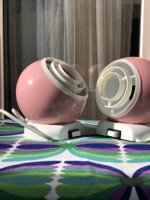 PAIRE DE LAMPES DE CHEVET EYEBALL IKEA VINTAGE 