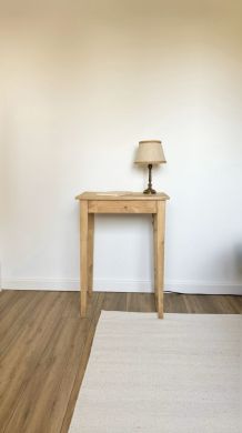 Petite table d’appoint console de ferme bois massif  rénové 