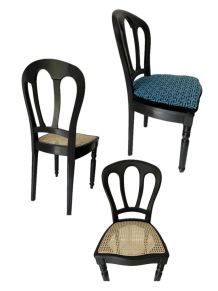 2 chaises Baumann cannées