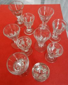 Verrerie vintage : 12 verres bistrot (verres à vin blanc ou 